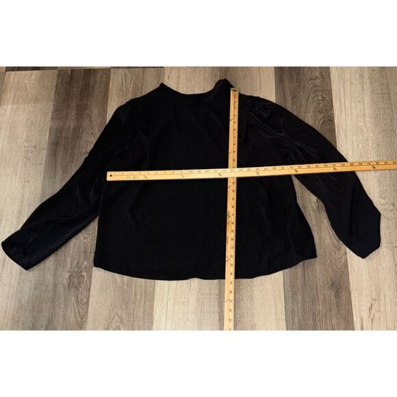 H&M Womens Black Long Sleeve Blouse Size L - Picture 4 of 4